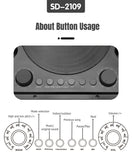 SD-2109 Carry-on type BT Speaker Bluetooth Audio Wireless Handheld Home KTV Singing Bar Outdoor Karaoke Mic Speakers All-in-one Equipment 4000mAh Battery - Edragonmall.com