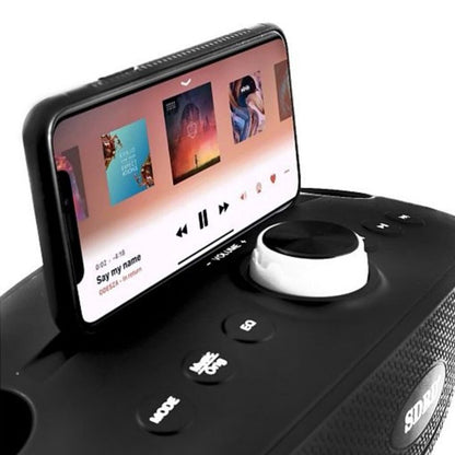 SD306 BT Speaker | Strange Designs Give 2 Microphones-Black - Edragonmall.com