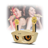 SD306 BT Speaker | Strange Designs Give 2 Microphones- Gold - Edragonmall.com