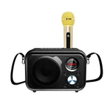SDRD Sd-501 Home Speaker Microphone Integrated Single Sing Mobile Phone Karaoke | Black - Edragonmall.com