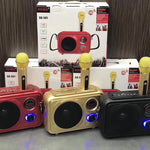 SDRD Sd-501 Home Speaker Microphone Integrated Single Sing Mobile Phone Karaoke | Gold - Edragonmall.com