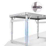 Split table Dinning Escrivaninha Set Outdoor Furniture Folding Desk Plegable Mesa De Jantar Dining Table - Edragonmall.com