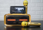 ST-2028 BT Speaker Comes with 2 wireless microphones Full Bluetooth, USB, AUX, TF card connectivity - Edragonmall.com