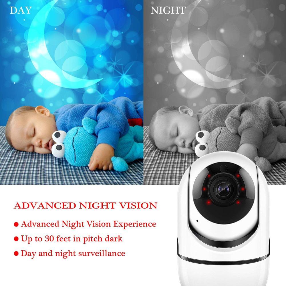 TV-288ZD-2MP 1080P WiFi IP Camera Wireless Baby Monitor HD Audio Camera Automatic Tracking Detector Night Vision - Edragonmall.com