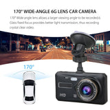 V3S Dual-Camera touch dashcam 1080P Full HD 4" IPS LCD Touch Screen Display Dual Lens Car Camera Car DVR - Edragonmall.com