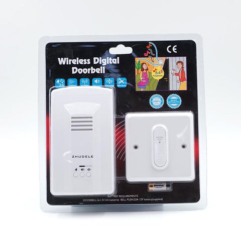 Wireless Digital Doorbell Loudly Doorbell Safety Doorbell Easy to Install -ZDL-2586 - Edragonmall.com
