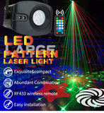 WL-901 Big Pattern Laser light RGB 13W Led Laser Projector Light Club Dj Disco Stage Light - Edragonmall.com
