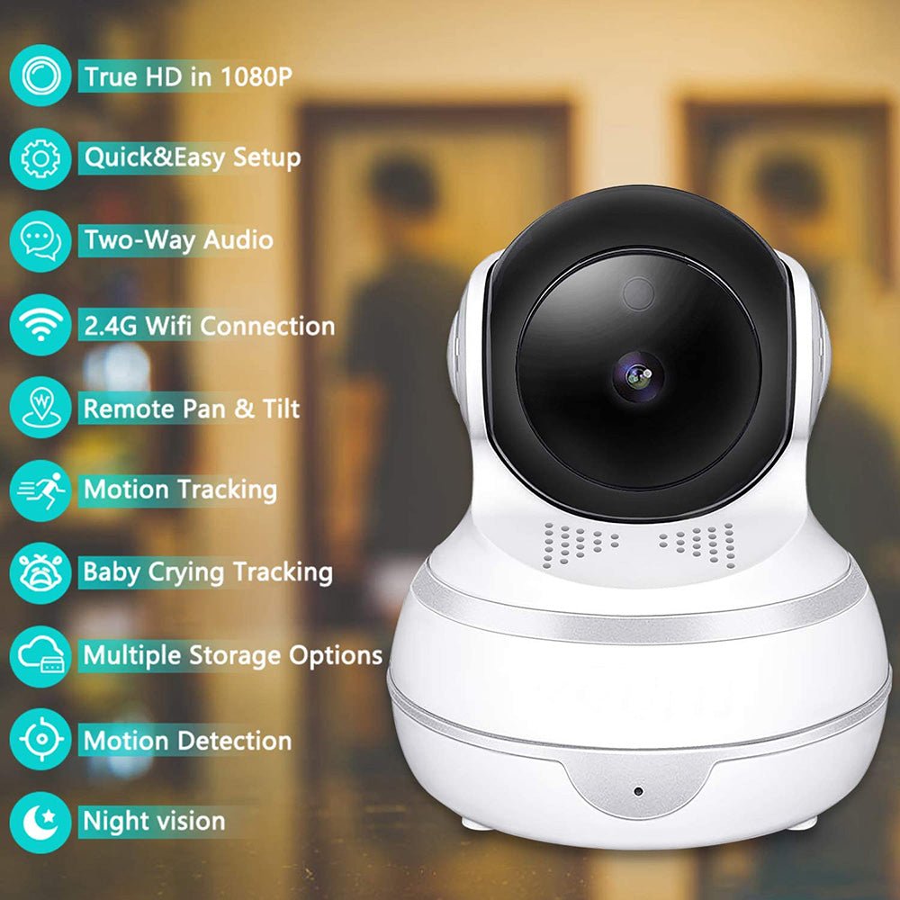 Wifi connected hot sale security camera