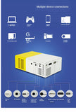 YG300 LED Projector 400-600 Lumens 320 x 240 Pixels 1080P Home Media Player With Remote Control -Yellow - Edragonmall.com