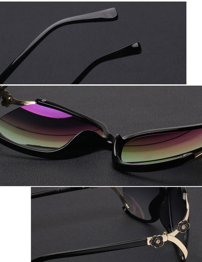 YJ-005 woman fashion sunglasses camellia sunglasses - Edragonmall.com