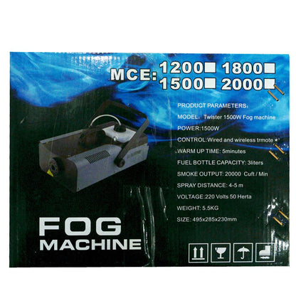 ZFOGGER 2500W Fog Machine 2500 Watt Club Smoke Machine for DJ, Party, Concerts, Weddings, Christmas - Edragonmall.com