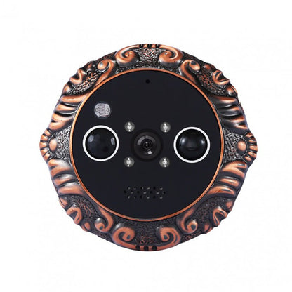 ZJA-Mini One Smart Doorphone Smart WiFi Peephole Doorbell With Infrared Cat Eye - Edragonmall.com
